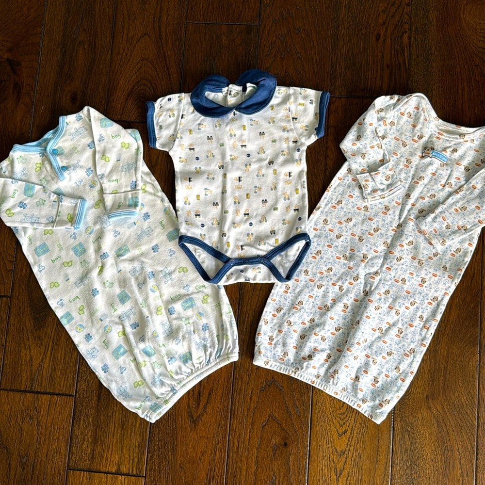 *Gently Used* 3 Piece Baby Boy Carter's & Bon Bébé Bundle -  0-3 Months